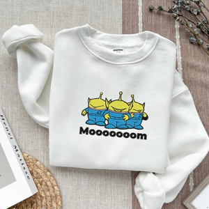 Alien Toy Story On Chest - Gift For Mom, Grandmother - Embroidered Sweatshirt