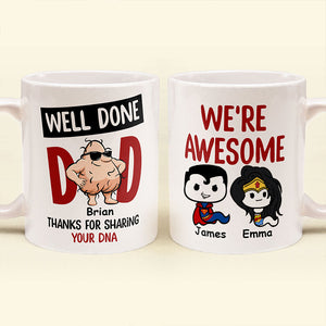 Thanks For Sharing Your DNA Mug - Gift For Dad - Personalized Ceramic Mug