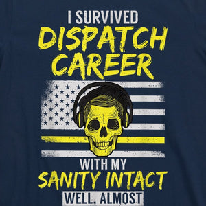 Retired Dispatcher 911 Thin Yellow Line Patriotic Unisex Shirt