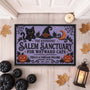 salem sanctuary for wayward cats ferals and familiars welcome personalized doormat 3