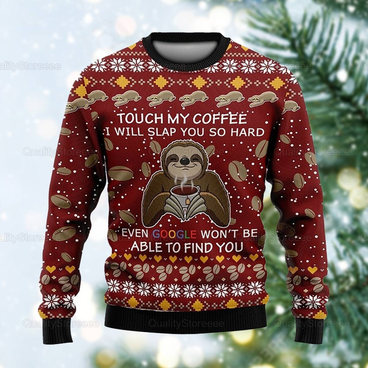 Sloth Cute - Christmas Gift For Men And Women - Ugly Sweater