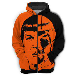 Halloween Star Trek Spock Two-Faced Hoodie