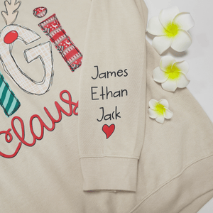 Custom Family Name Gigi Claus - Personalized Sweatshirt - Best Christmas Gift For Grandma, Mom, Family Member - NH96