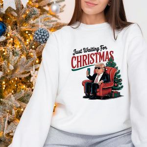 Trump Funny Just Waiting For Christmas   - Unisex Shirt