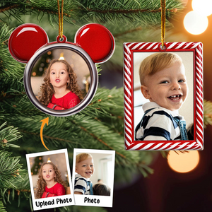 Custom Photo And Frames Mery Christmas 2024 - Gift For Family - Personalized Acrylic Ornament NA94