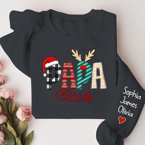 Custom Name Merry Christmas Papa Claus, Dad Claus - Personalized Sweatshirt - Gift for Dad, Grandpa, Husband - NH96