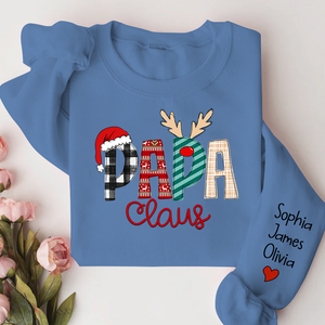 Custom Name Merry Christmas Papa Claus, Dad Claus - Personalized Sweatshirt - Gift for Dad, Grandpa, Husband - NH96