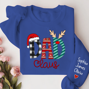 Custom Name Merry Christmas Dad Claus - Personalized Sweatshirt - Gift for Dad, Grandpa, Husband - NH96