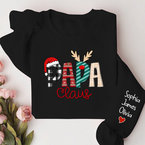 Custom Name Merry Christmas Papa Claus, Dad Claus - Personalized Sweatshirt - Gift for Dad, Grandpa, Husband - NH96