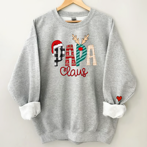 Custom Name Merry Christmas Papa Claus, Dad Claus - Personalized Sweatshirt - Gift for Dad, Grandpa, Husband - NH96