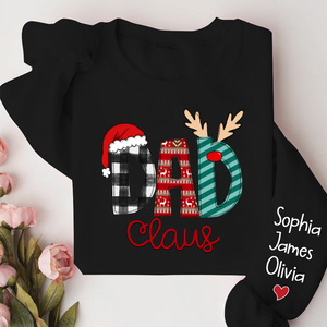 Custom Name Merry Christmas Dad Claus - Personalized Sweatshirt - Gift for Dad, Grandpa, Husband - NH96