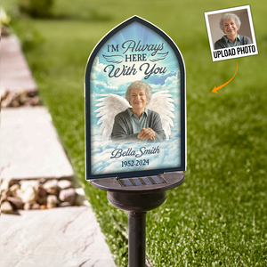 Custom Photo I'm Always Here With You - Memorial Gift - Personalized Solar Light NA94