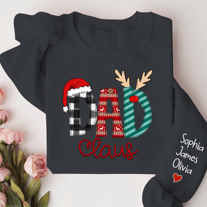 Custom Name Merry Christmas Dad Claus - Personalized Sweatshirt - Gift for Dad, Grandpa, Husband - NH96