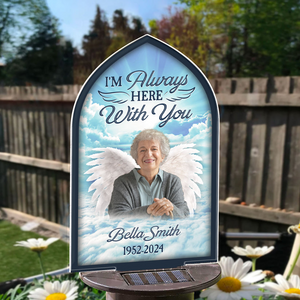 Custom Photo I'm Always Here With You - Memorial Gift - Personalized Solar Light NA94