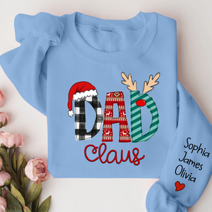 Custom Name Merry Christmas Dad Claus - Personalized Sweatshirt - Gift for Dad, Grandpa, Husband - NH96