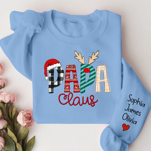 Custom Name Merry Christmas Papa Claus, Dad Claus - Personalized Sweatshirt - Gift for Dad, Grandpa, Husband - NH96