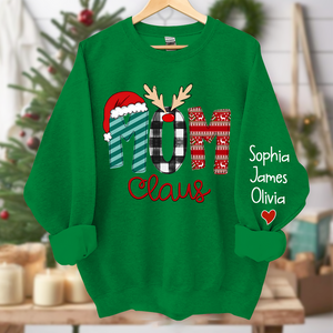 Custom Family Name Mom-Mom Claus - Personalized Sweatshirt - Best Christmas Gift For Grandma, Mom, Family Member - NH96