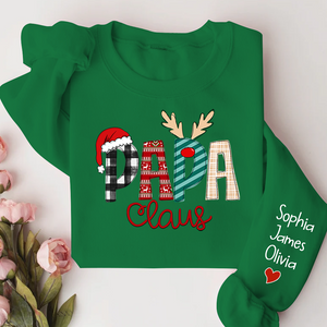 Custom Name Merry Christmas Papa Claus, Dad Claus - Personalized Sweatshirt - Gift for Dad, Grandpa, Husband - NH96