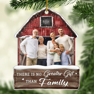 Custom Photo Enjoy The Christmas Season Together - Personalized Wood Ornament - Gift For Family Memmber - NH96