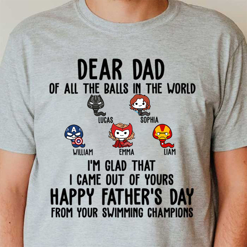 Happy Father's Day From Your Swimming Champions - Gift For Father - Personalized Unisex Shirt