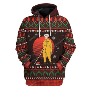 Ugly Grandma Claus Hoodie For Men And Women