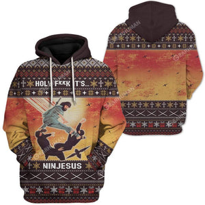 Ugly Ninjesus Hoodie For Men And Women