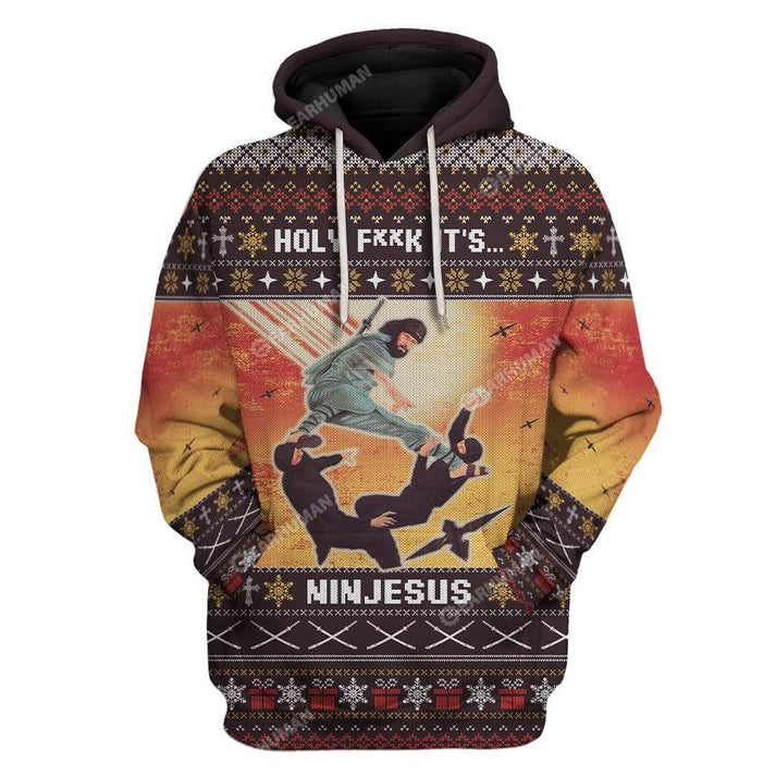 Ugly Ninjesus Hoodie For Men And Women