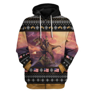 Ugly T-Rex Hoodie For Men And Women