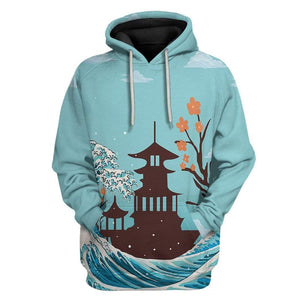 Ukiyo E Red Panda Hoodie For Men And Women