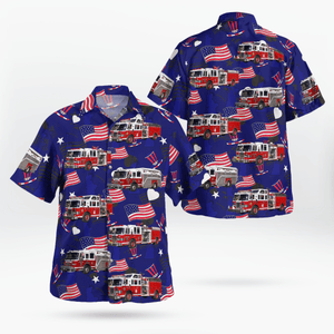 Rochelle Park, Rochelle Park Fire Department, 4Th Of July Hawaiian Shirt