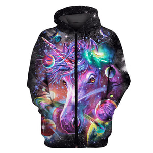 Unicorn And Universe Hoodie For Men And Women