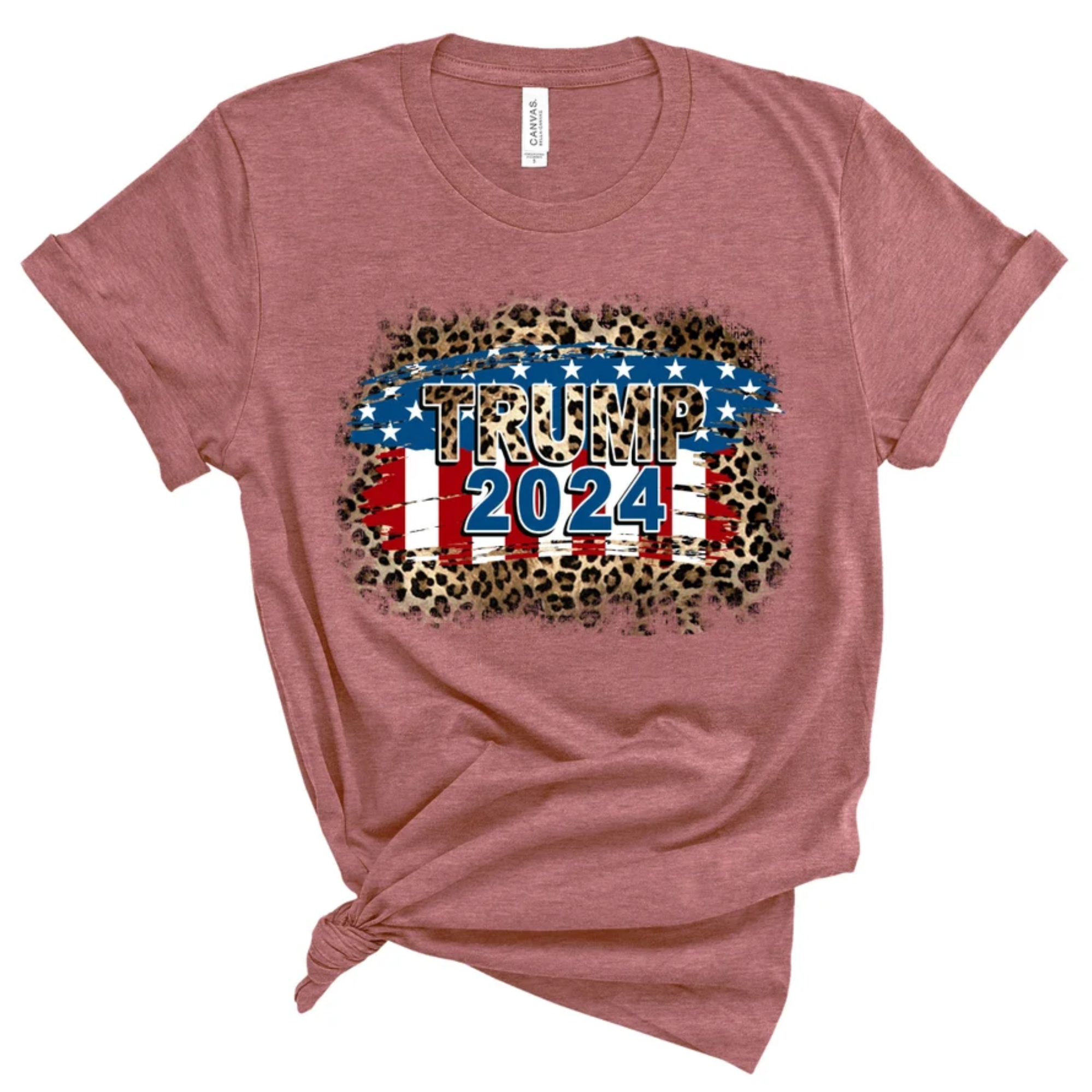 Trump Flag Voting Leopard 2024 - Gift For Republican - Unisex Shirt