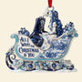 Nibc Spooky All I Want For Christmas Is You Toile De Jouy Christmas Gift For Couple - Personalized Acrylic Ornament LA02
