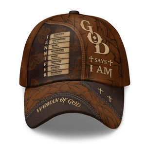 God Says I Am Loved, Woman Of God - Personalized Classic Cap - Gift For Grandma, Mom, Girlfriend, Wife, Bestie, Sister - NH96