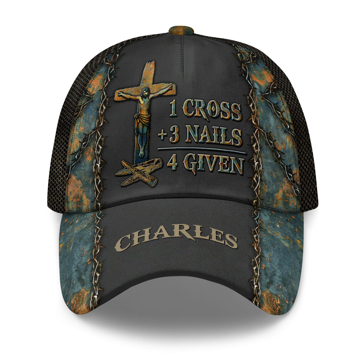 1 Cross 3 Nails 4 Given - Personalized Classic Cap - Thoughtful Gift For Christians - NH96