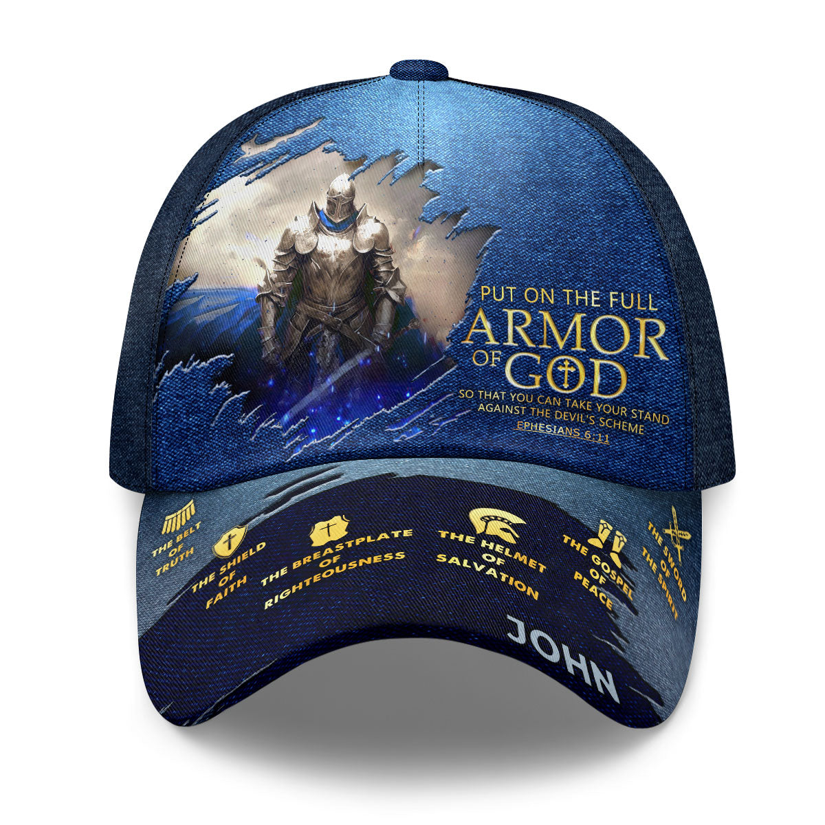 Armor Of God - Personalized Classic Cap - Gift for Men, Dad, Grandpa, Husband - NH96