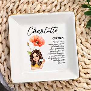 Meaning Of Your Name Girl - Personalized Jewelry Dish - Gift For Grandma, Mom, Girlfriend, Wife, Bestie, Sister - CLGOD04 NH96