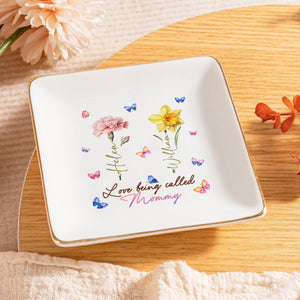 Love Being Called Grandma - Personalized Jewelry Dish - Gift For Grandma, Mom, Girlfriend, Wife, Bestie, Sister - NH96