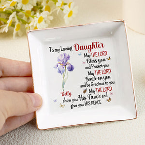 To My Loving - Personalized Jewelry Dish - Gift For Daughter, Grandma, Mom, Girlfriend, Wife, Bestie, Sister - NH96