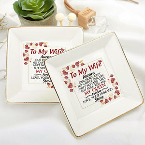 To My Wife - Personalized Jewelry Dish - Gift For Girlfriend, Wife - NH96