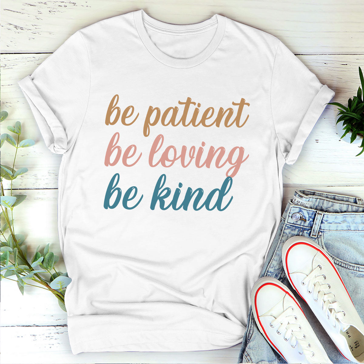 Christian Unisex T-shirt - Be Patient, Be Loving, Be Kind pt10