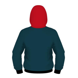 Miles Morales Into The Spider-Verse Green Red 3D Kid Hoodie