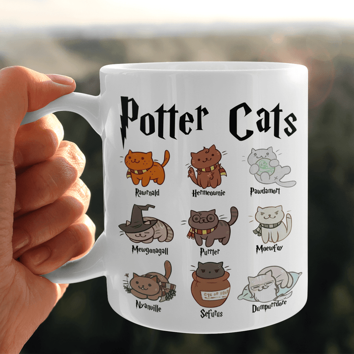 Adorable Harry Potter Cats Ceramic Mug