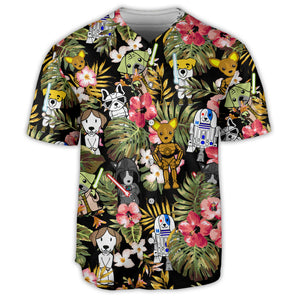 Star Dogs Tropical - Baseball Jersey - Family Store