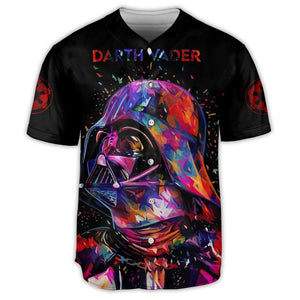 SW Darth Vader Full Color - Baseball Jersey - Family Store