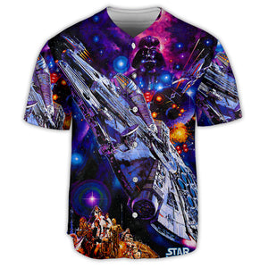 Starwars Darth Vader Millennium Falcon - Baseball Jersey - Family Store