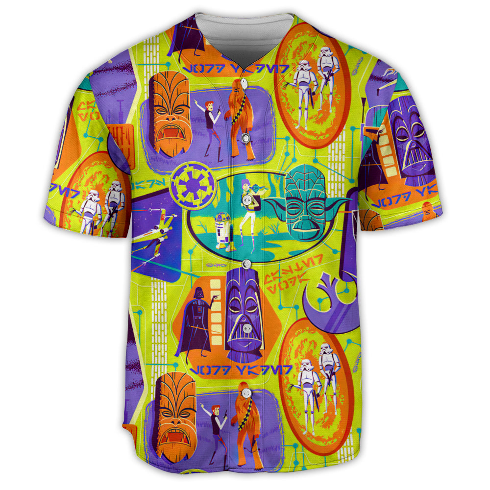 Starwars Tiki Color - Baseball Jersey - Family Store