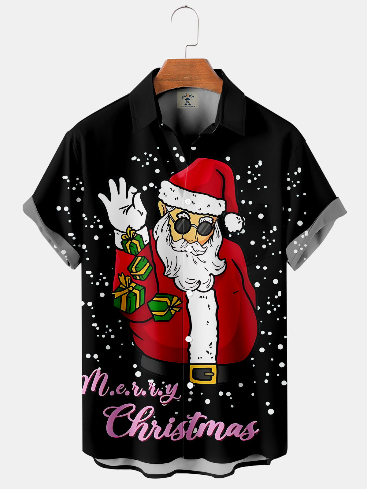 Christmas Fun Santa Claus And His Gifts - Hawaiian Shirt