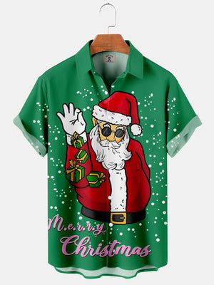 Christmas Fun Santa Claus And His Gifts - Hawaiian Shirt