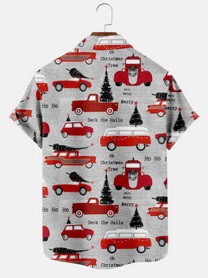 Oh Christmas Tree On The Cars - Hawaiian Shirt